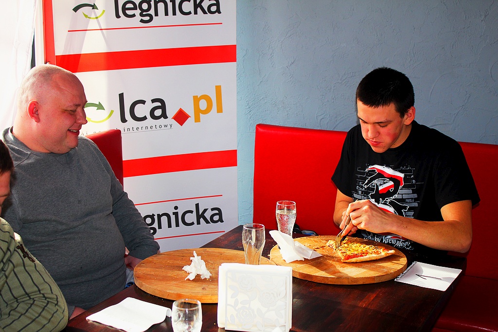 Piotr Grzelak Mistrzem Legnicy w jedzeniu pizzy