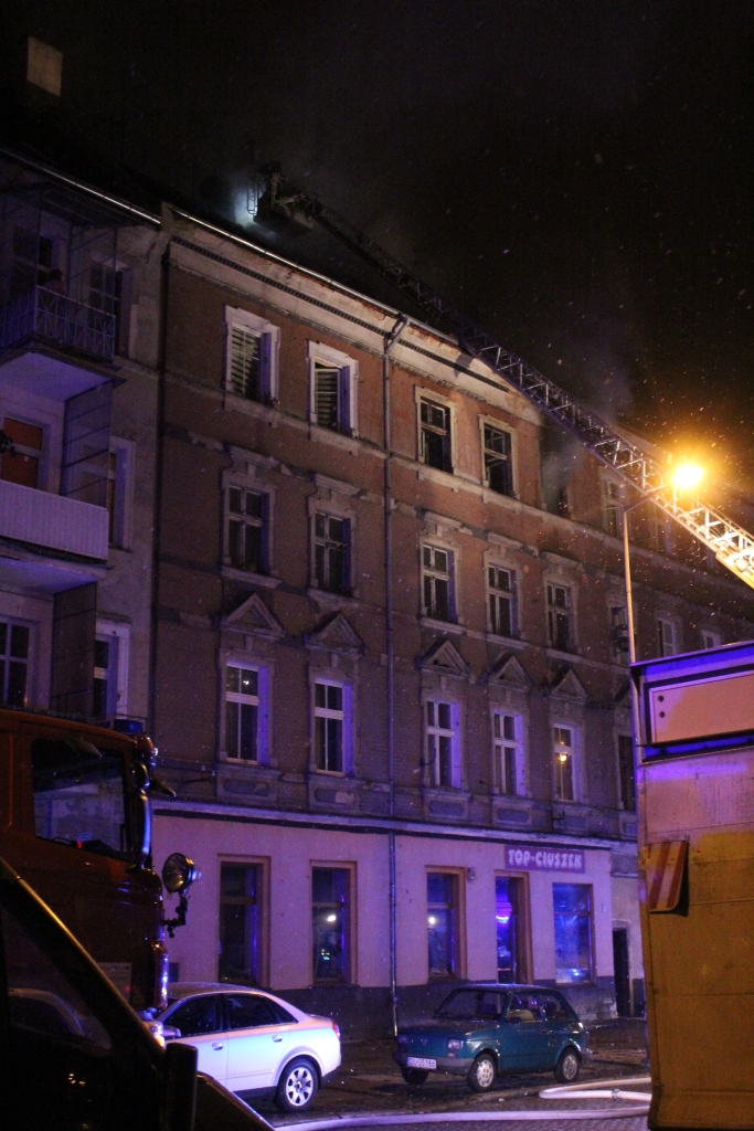 Pożar mieszkania przy ulicy Wrocławskiej