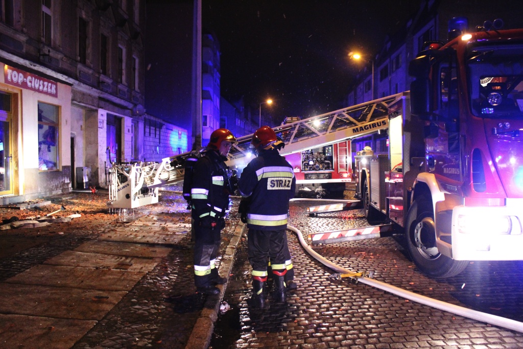 Pożar mieszkania przy ulicy Wrocławskiej