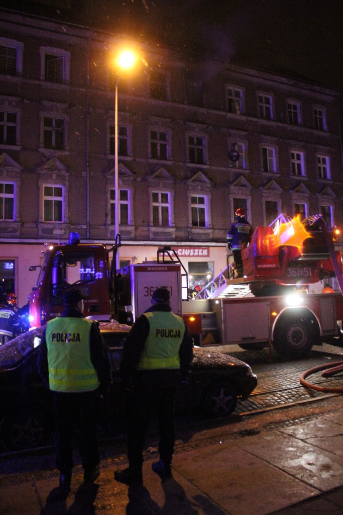 Pożar mieszkania przy ulicy Wrocławskiej