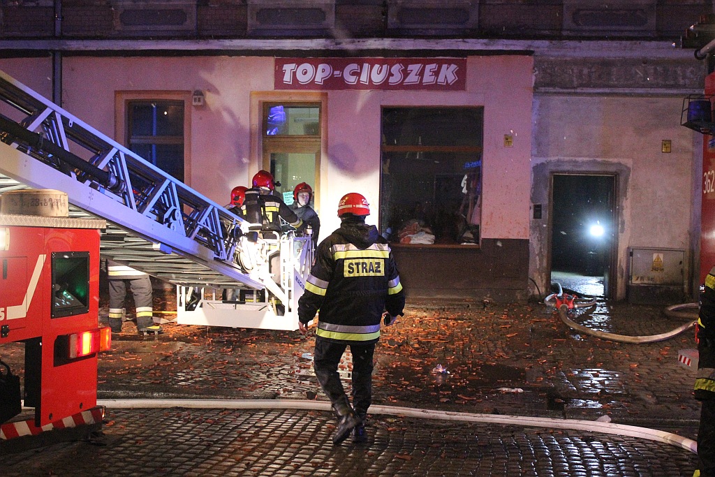 Pożar mieszkania przy ulicy Wrocławskiej