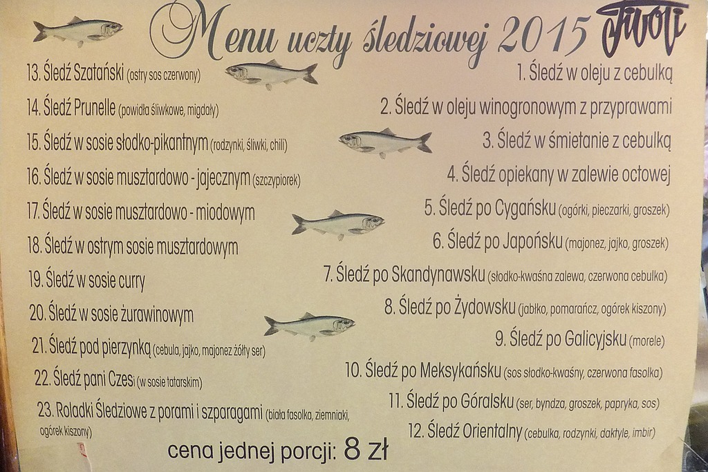 Tivoli zaprasza na śledziową ucztę
