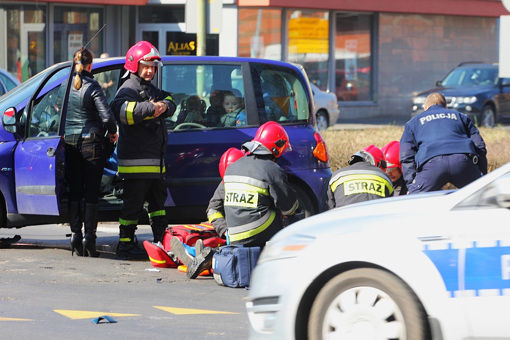 Wypadek na ulicy Muzealnej. 6 osób rannych