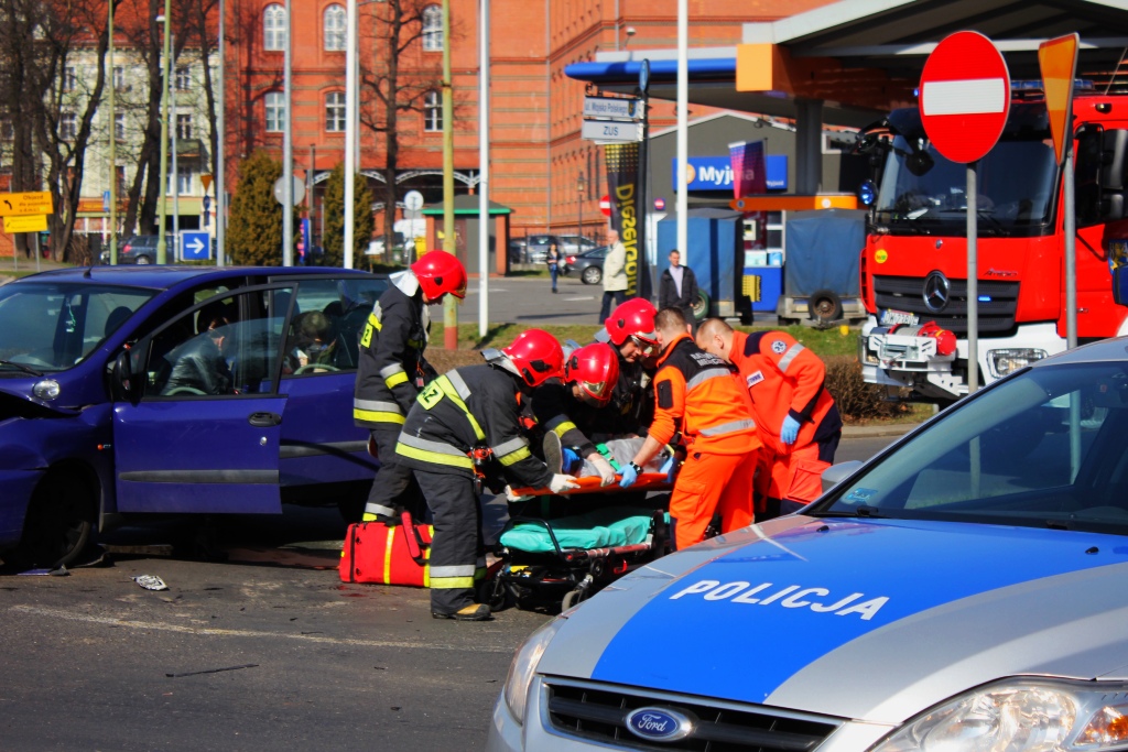 Wypadek na ulicy Muzealnej. 6 osób rannych