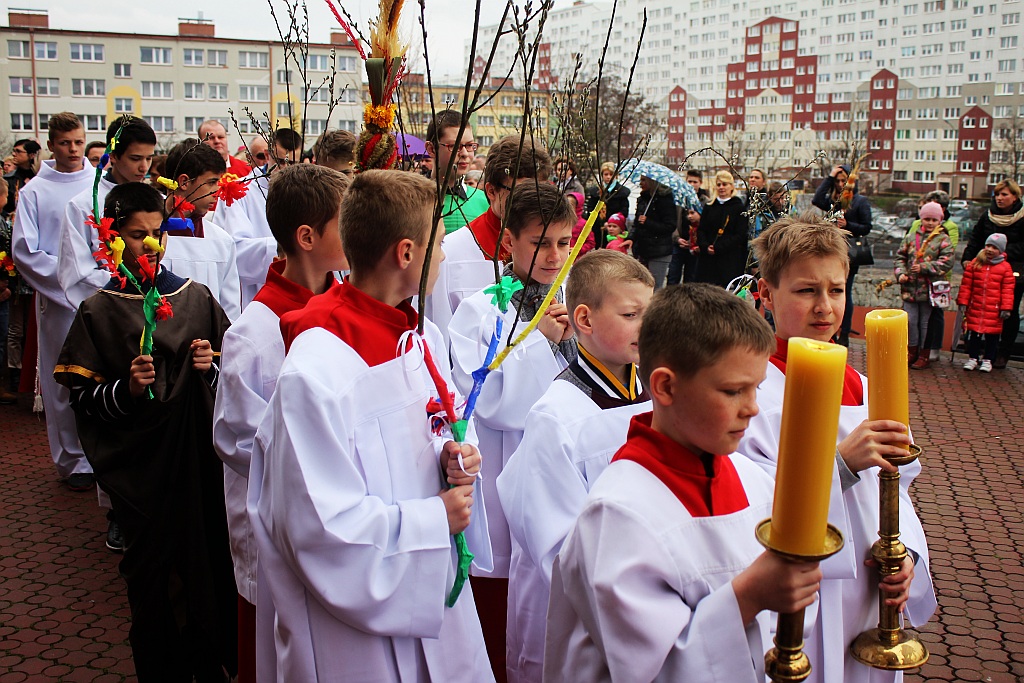 Niedziela Palmowa w kościele Matki Bożej Królowej Polski