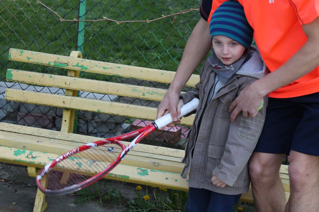 Dwaj zawodnicy na zakończenie sportowego tygodnia