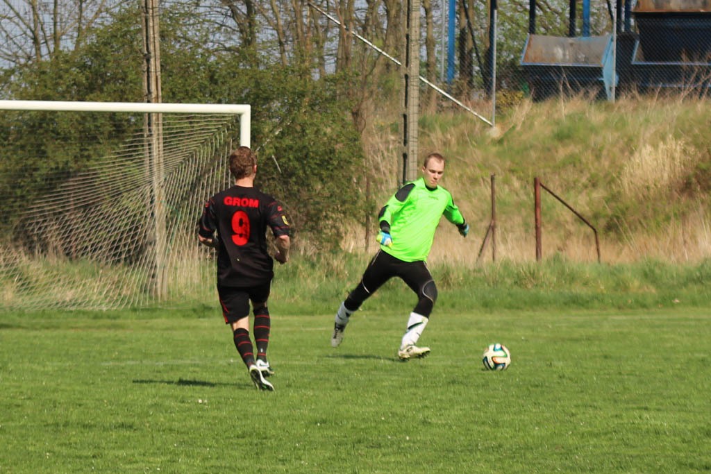 Klasa A: Błękitni - Grom 0:5 (0:1)