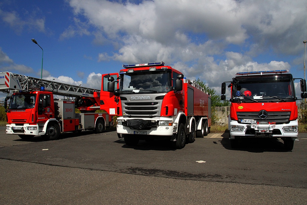 Strażacy gasili pożar w hucie. Na szczęście na niby