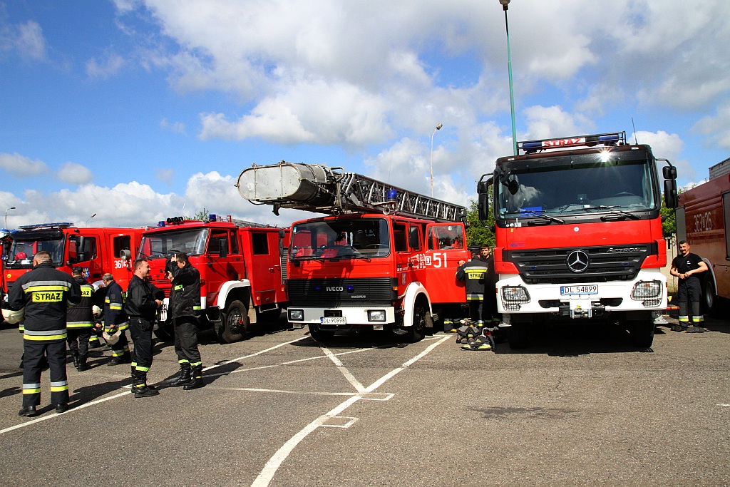 Strażacy gasili pożar w hucie. Na szczęście na niby