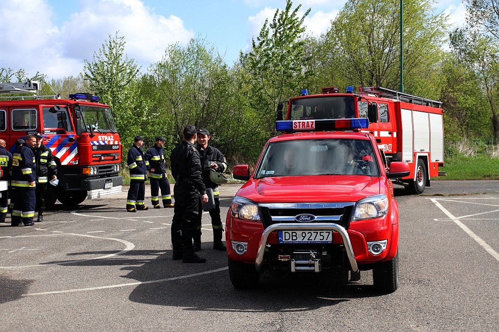 Strażacy gasili pożar w hucie. Na szczęście na niby