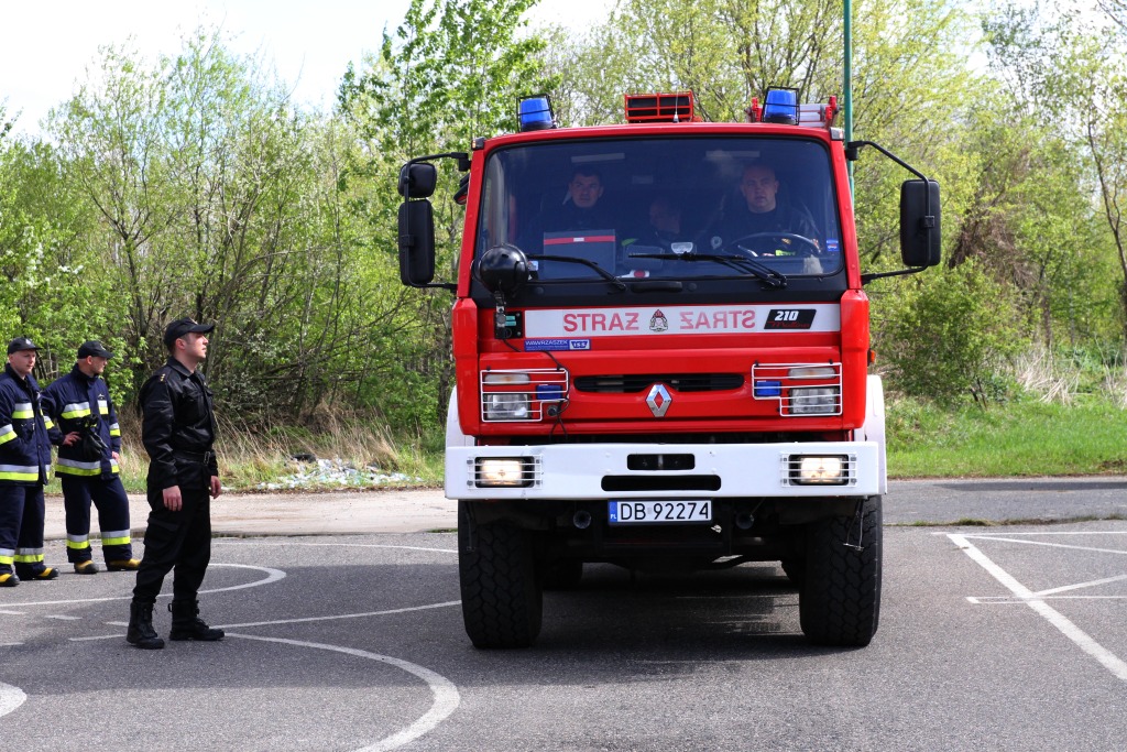 Strażacy gasili pożar w hucie. Na szczęście na niby