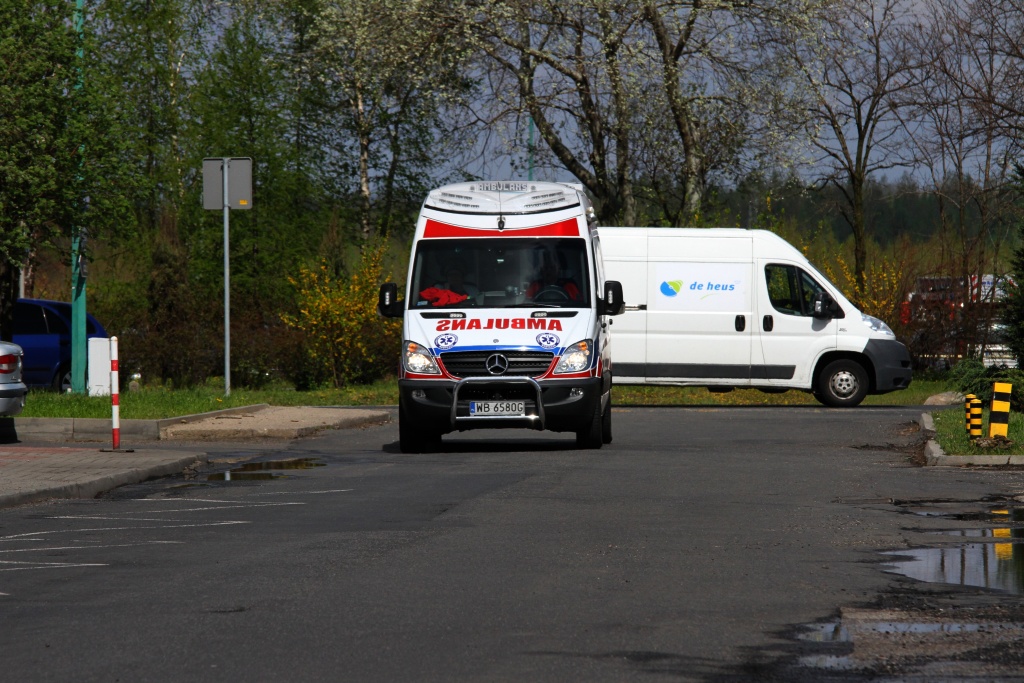 Strażacy gasili pożar w hucie. Na szczęście na niby