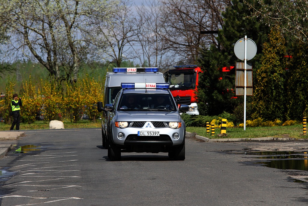 Strażacy gasili pożar w hucie. Na szczęście na niby