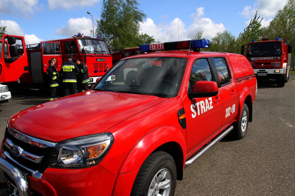 Strażacy gasili pożar w hucie. Na szczęście na niby