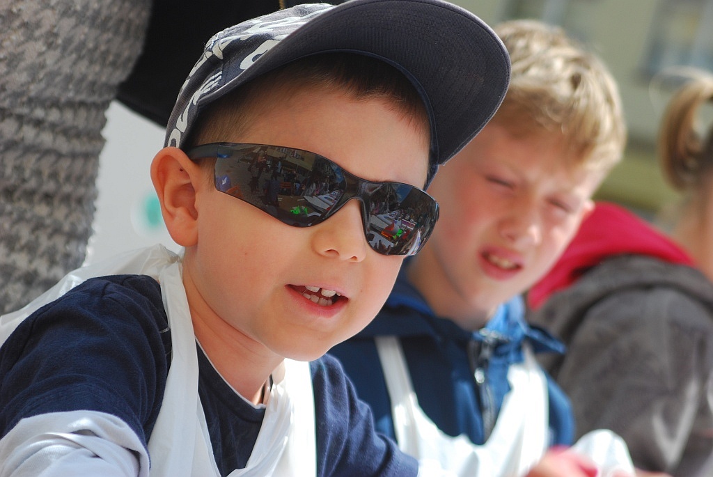 Malowanie godła w rynku