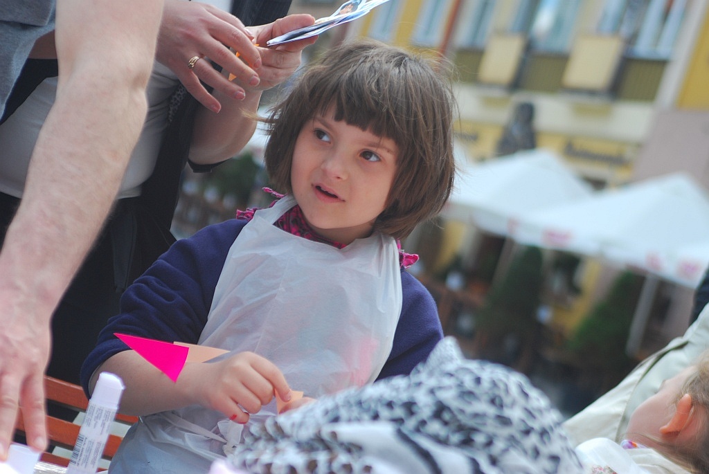 Malowanie godła w rynku