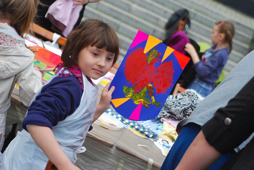 Malowanie godła w rynku