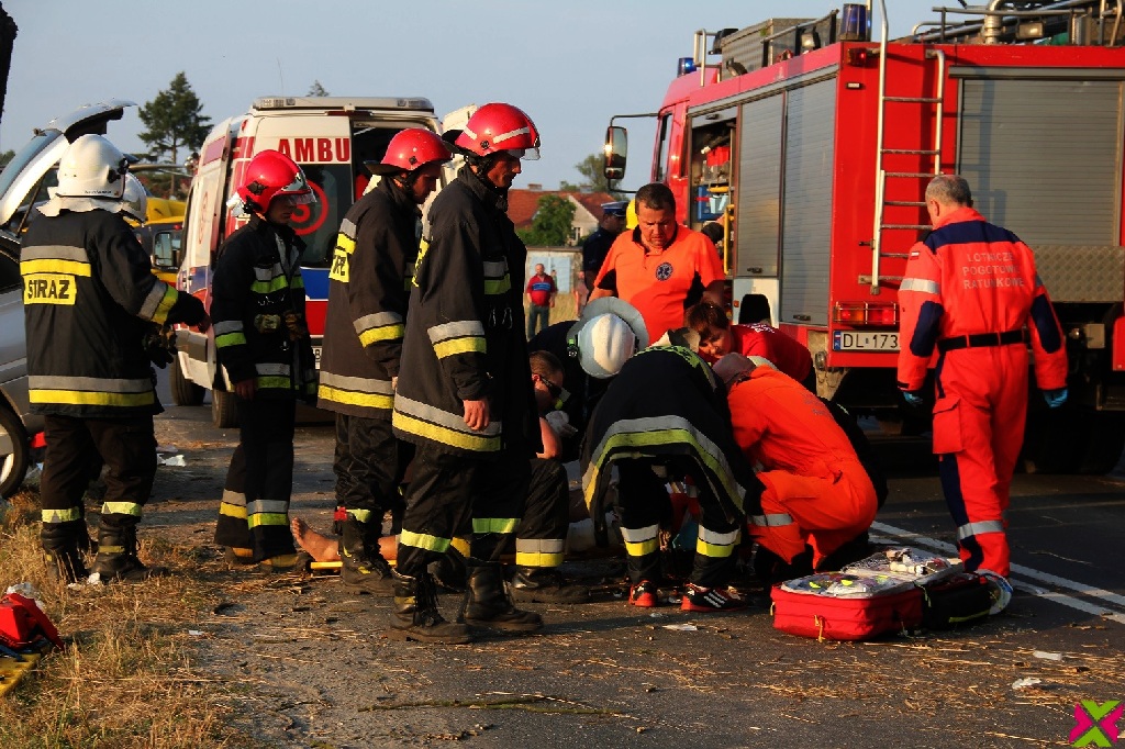 Wypadł z drogi i uderzył w drzewo