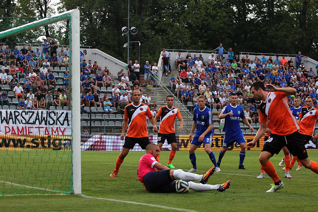Derby dla Chrobrego. Miedź słaba i bezradna

