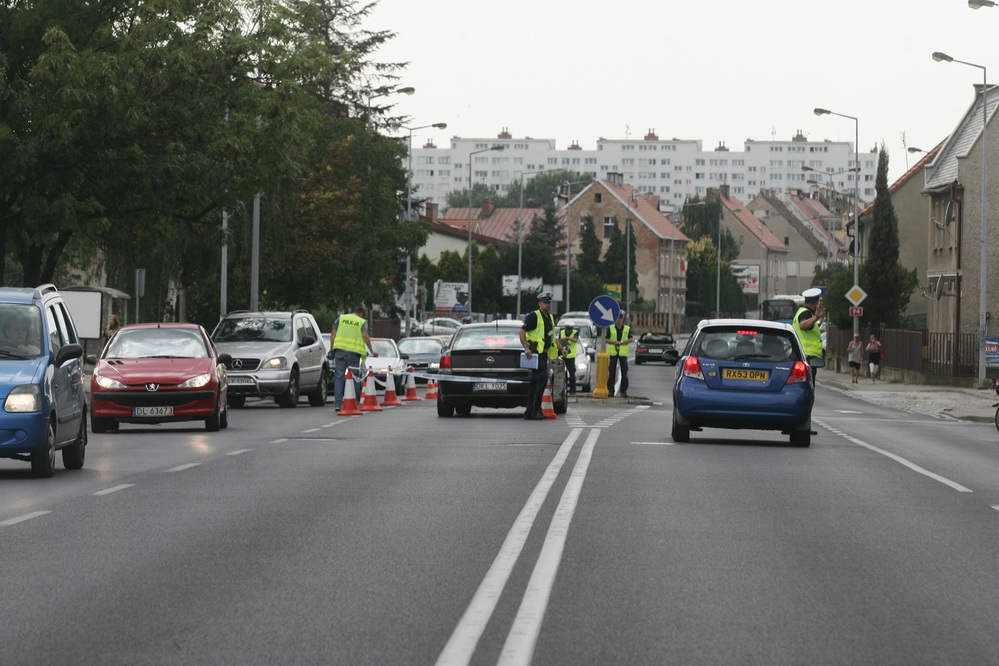 Potrącenie pieszego na ulicy Wrocławskiej przez motocyklistę