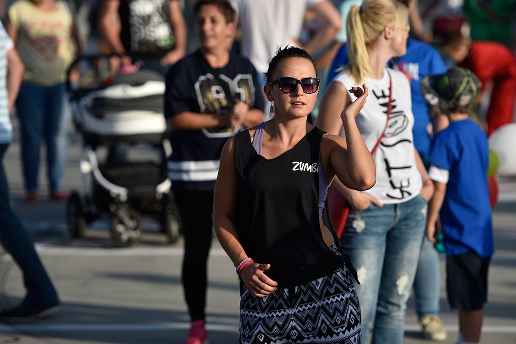 Charytatywny maraton zumby na dachu Galerii Piastów
