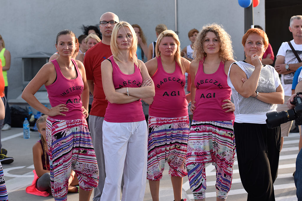 Charytatywny maraton zumby na dachu Galerii Piastów