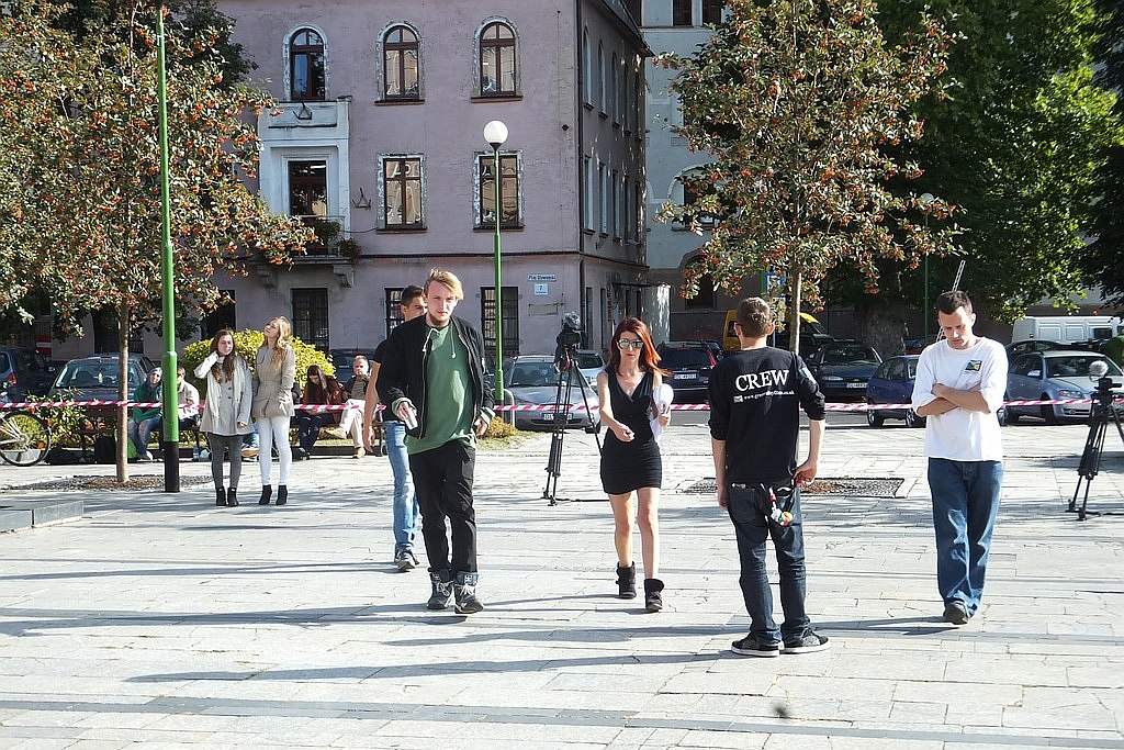 Na Placu Słowiańskim kręcą polsko - walijski film „Ławka”