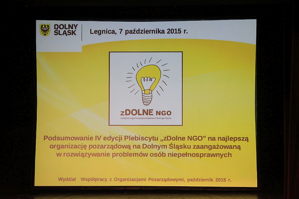 W Legnicy marszałek nagrodził najlepsze NGOsy z Dolnego Śląska