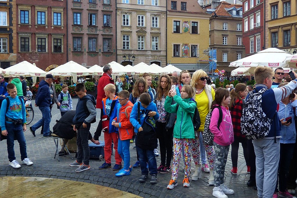 Zwiedzając stolicę bawili się i uczyli  historii swojego kraju