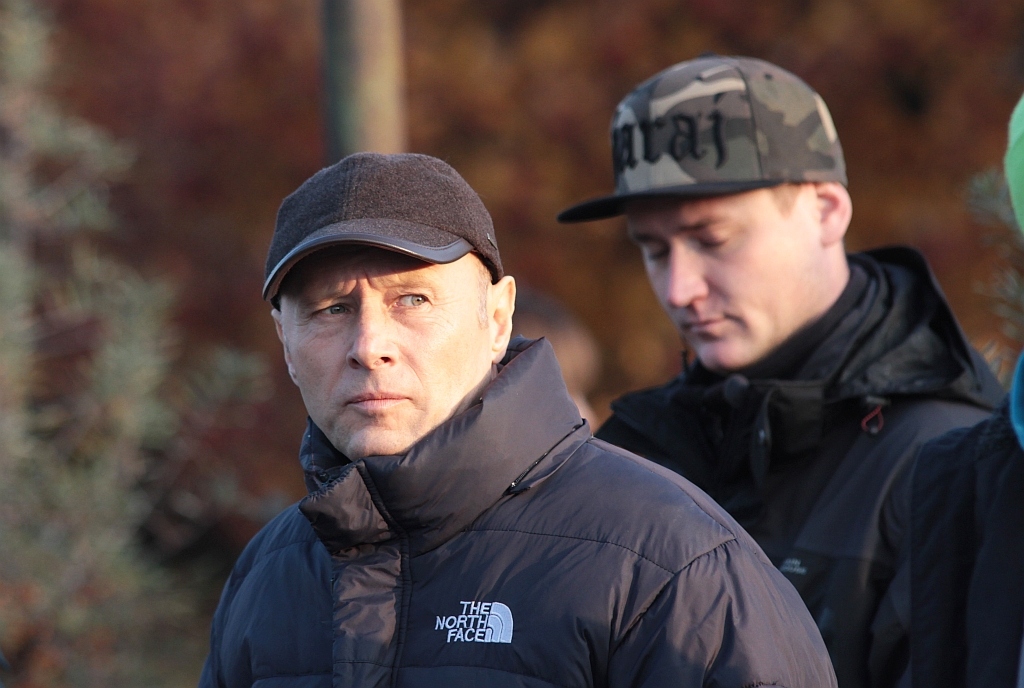 Krzysztof Pieczyński na planie serialu kręconego w Legnicy