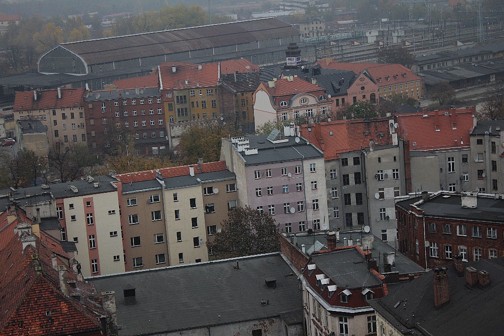 Jak wygląda jesienna Legnica z wieży Kościoła Mariackiego