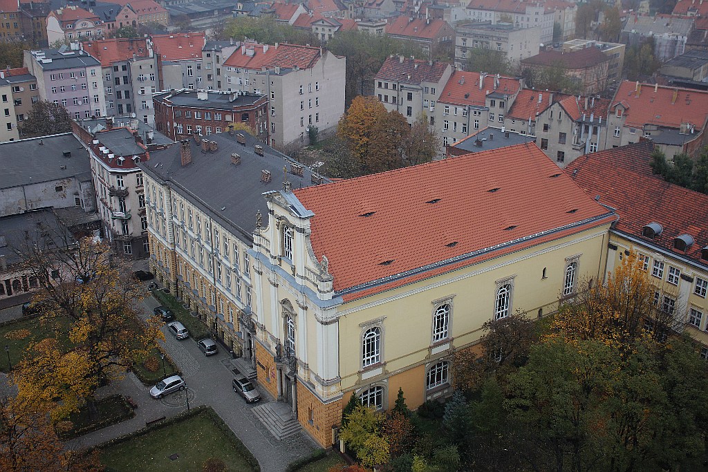 Jak wygląda jesienna Legnica z wieży Kościoła Mariackiego