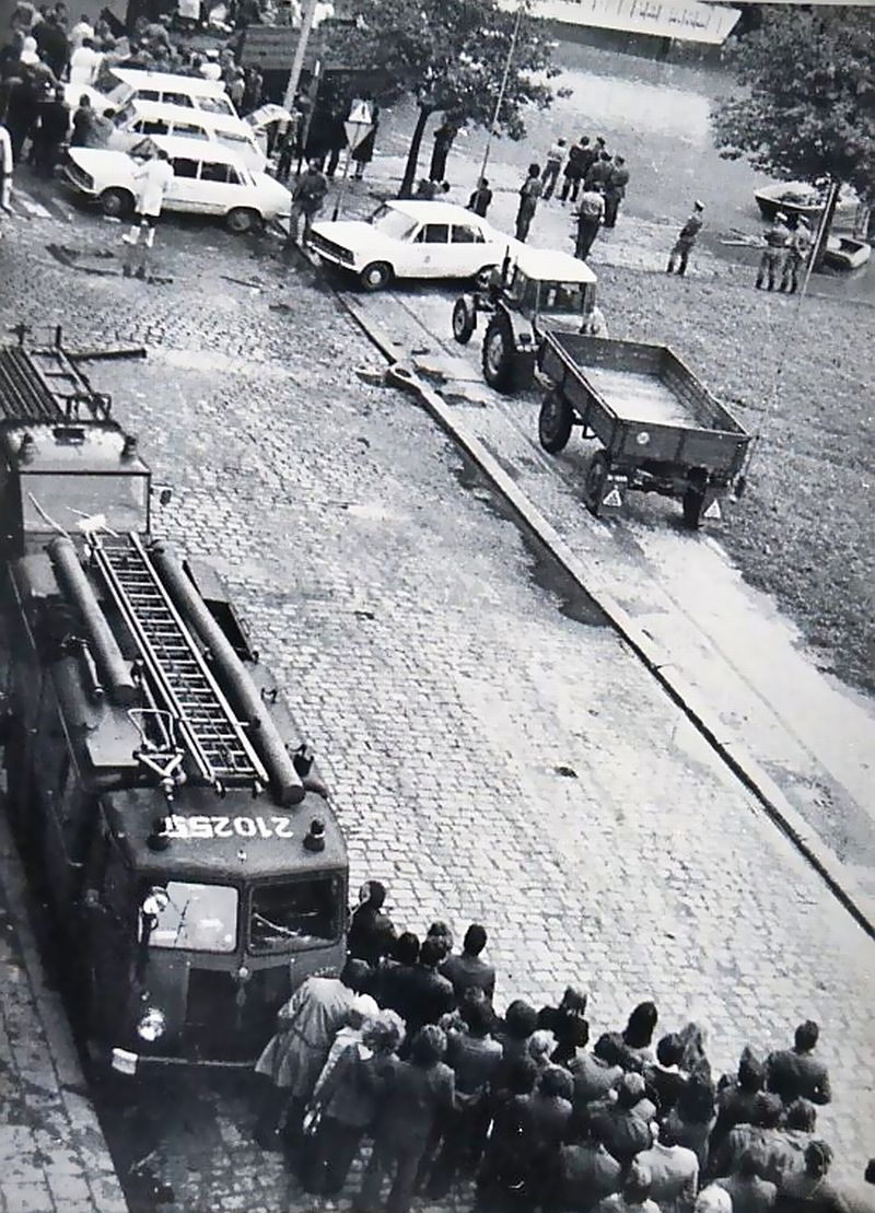 Powódź w 1977 roku. Zdjęcia Wincentego Kołodziejskiego