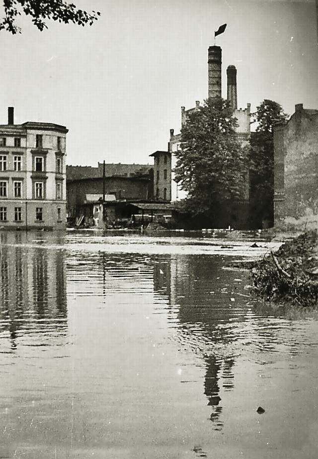 Powódź w 1977 roku. Zdjęcia Wincentego Kołodziejskiego