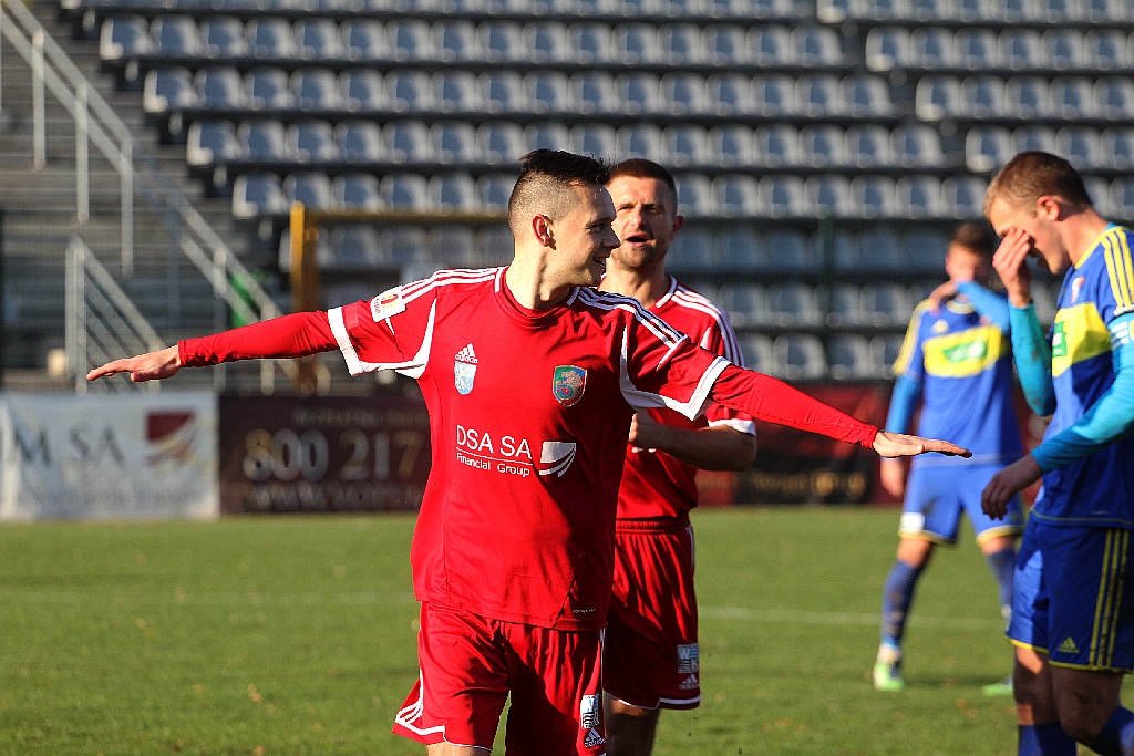 Hat-trick Adama Wasilewskiego w meczu z Kątami Wrocławskimi