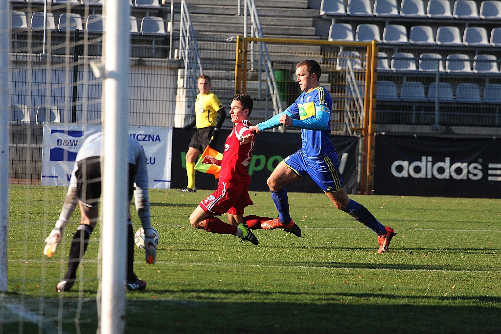 Hat-trick Adama Wasilewskiego w meczu z Kątami Wrocławskimi