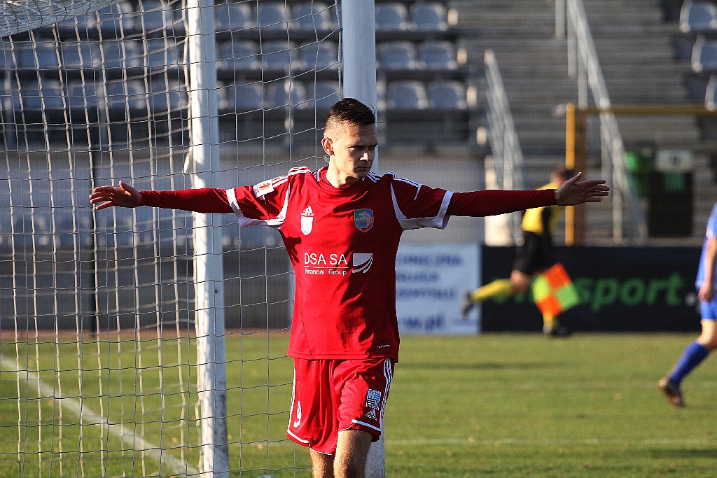 Hat-trick Adama Wasilewskiego w meczu z Kątami Wrocławskimi