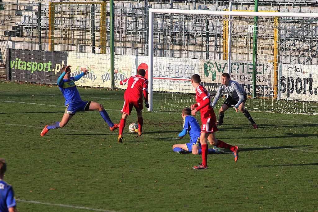 Hat-trick Adama Wasilewskiego w meczu z Kątami Wrocławskimi