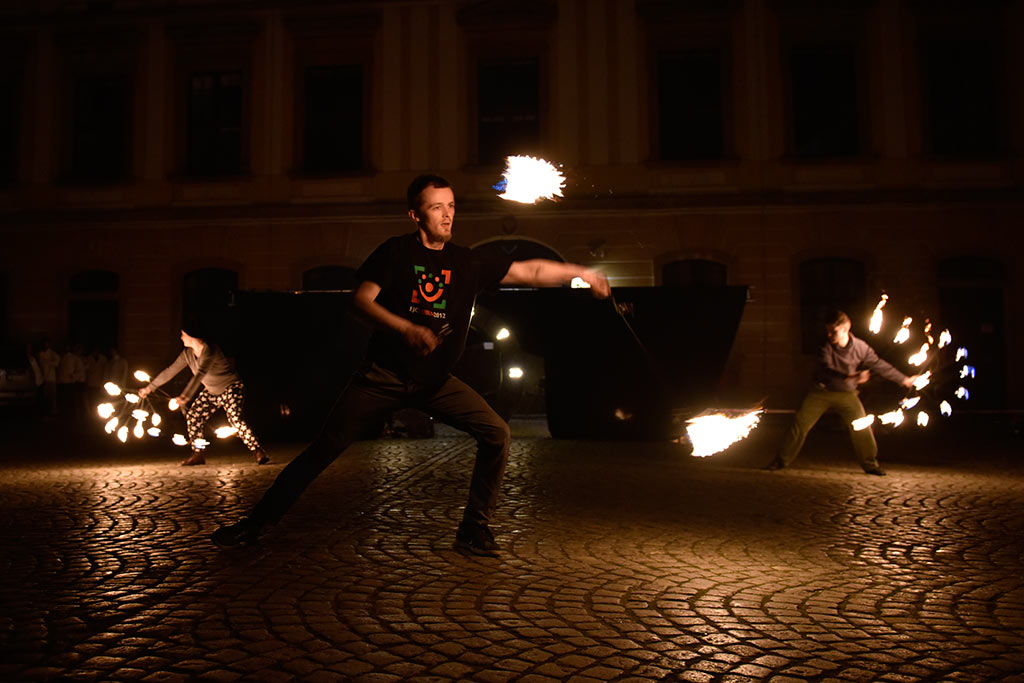 Próba generalna spektaklu „Płonąca Wyspa” Teatru Avatar