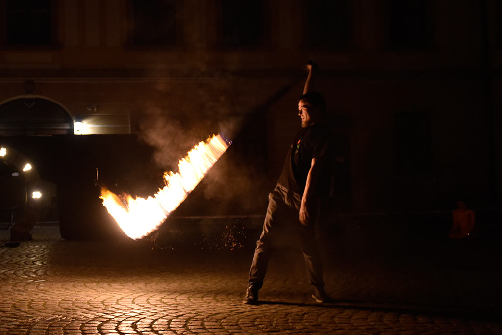 Próba generalna spektaklu „Płonąca Wyspa” Teatru Avatar