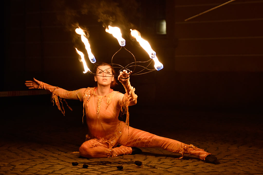 Próba generalna spektaklu „Płonąca Wyspa” Teatru Avatar
