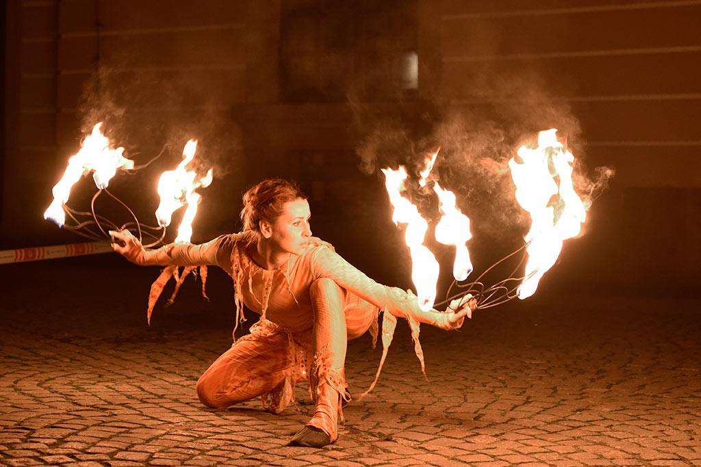 Próba generalna spektaklu „Płonąca Wyspa” Teatru Avatar