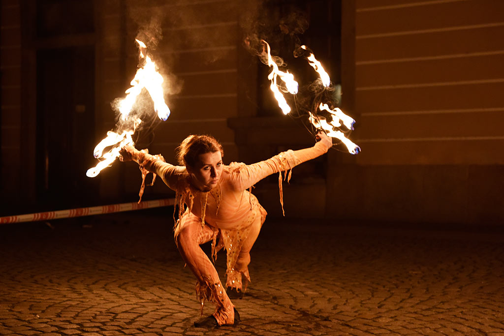 Próba generalna spektaklu „Płonąca Wyspa” Teatru Avatar