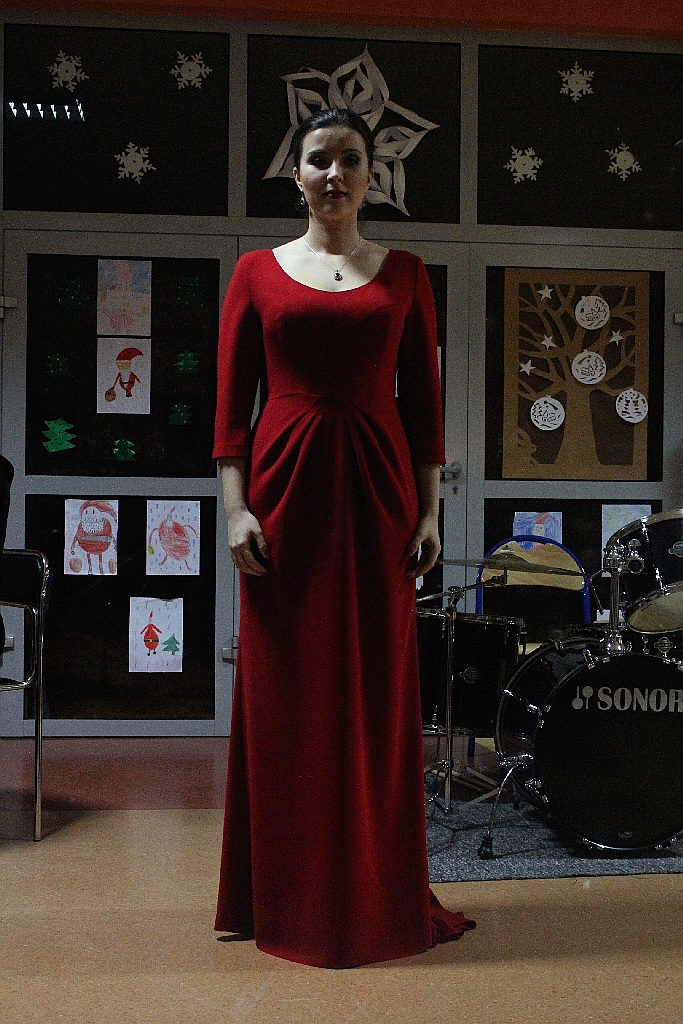 Magdalena Marchewka gościem kolędowego biesiadowania w SP 20