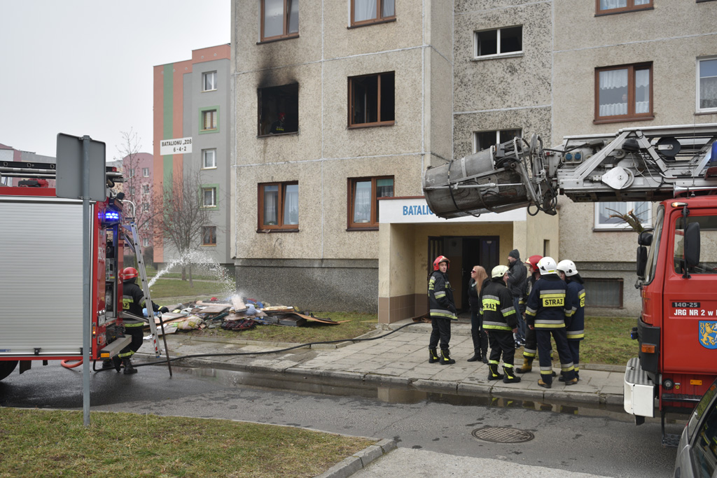 Spłonęło remontowane mieszkanie przy ulicy Batalionu Parasol
