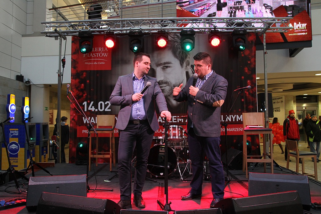 Łukasz Zagrobelny był gwiazdą Walentynek w Galerii Piastów
