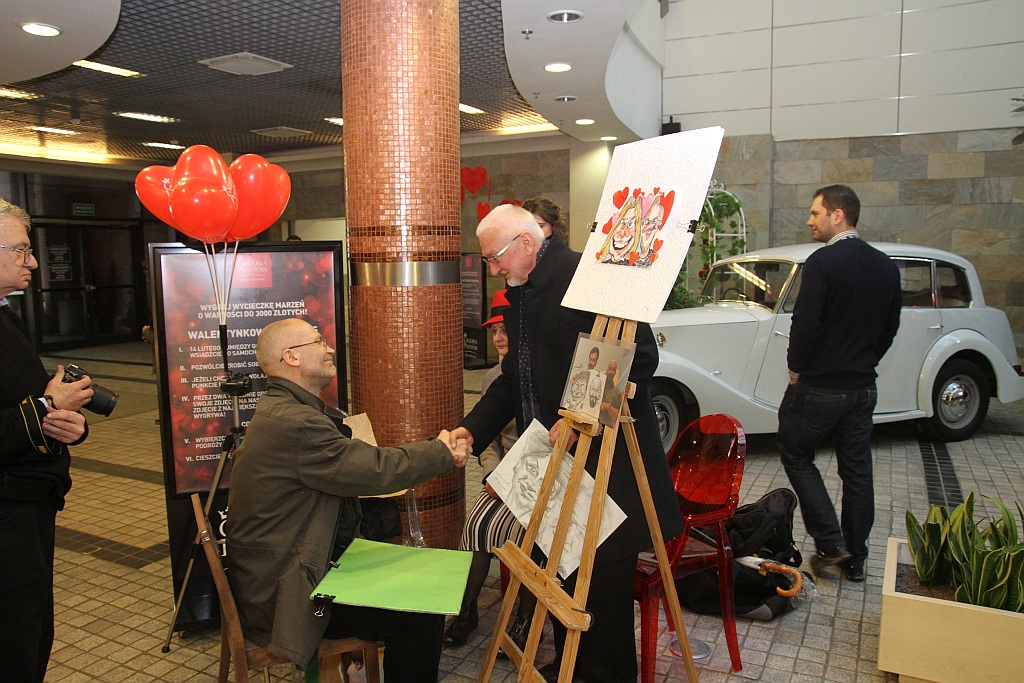 Łukasz Zagrobelny był gwiazdą Walentynek w Galerii Piastów