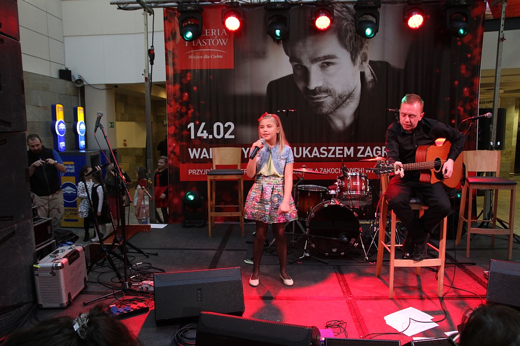 Łukasz Zagrobelny był gwiazdą Walentynek w Galerii Piastów