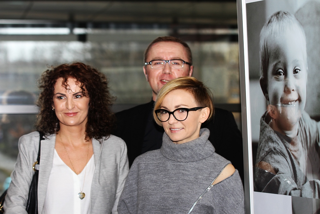 Anna Wyszkoni na otwarciu wystawy 