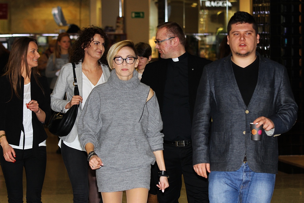 Anna Wyszkoni na otwarciu wystawy 